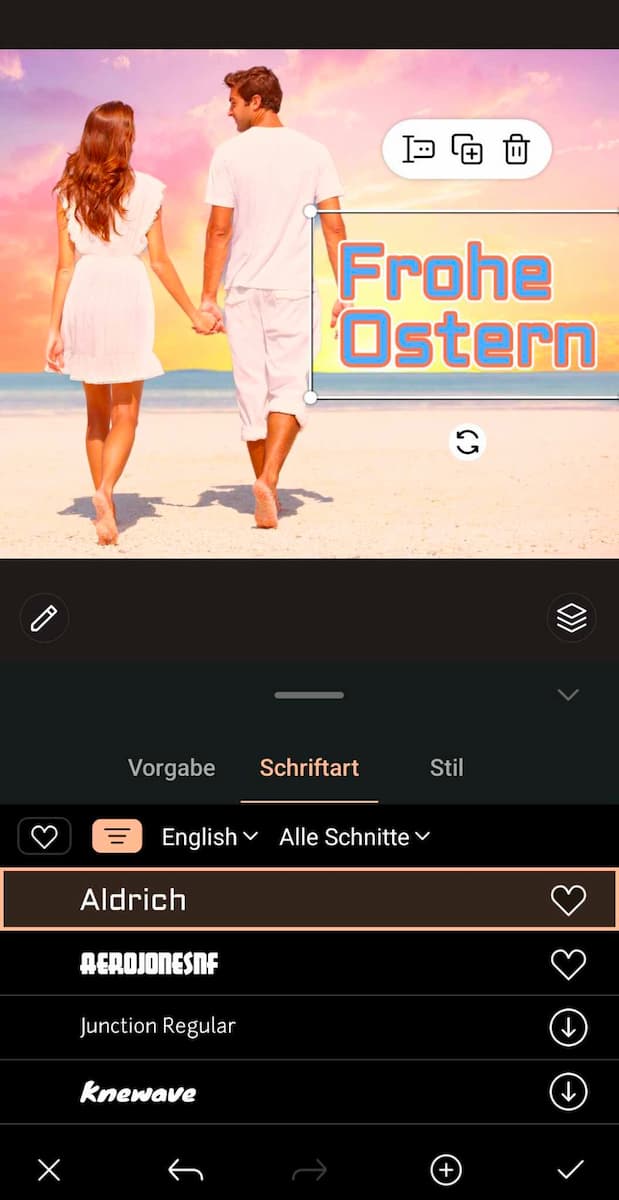 PhotoDirector - Frohe Ostern-Bilder gestalten